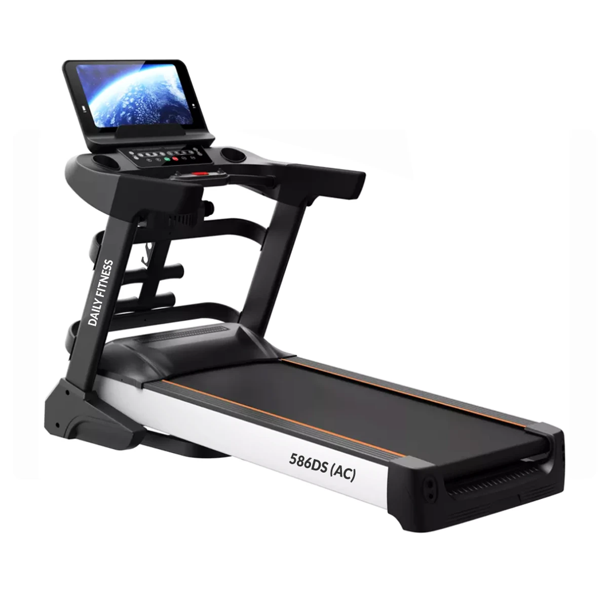 Daily fitness 586DS AC Motor: 4.5 HP Peak Semi Commercial Android Intelligent Foldable Motorized Treadmill