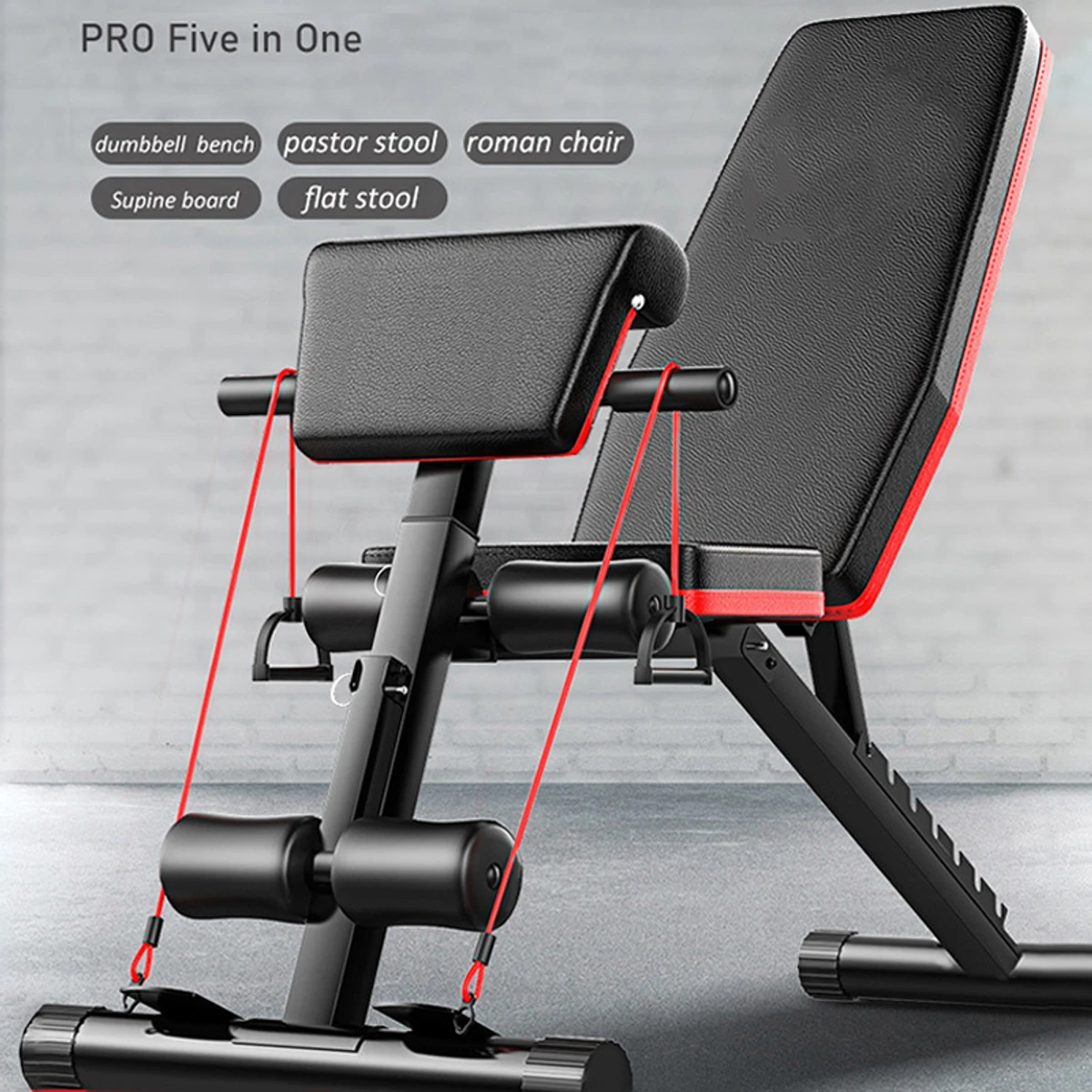 PRO 5-in-1 Adjustable Bench Press Foldable Gym Bench Weight Lifting Bench