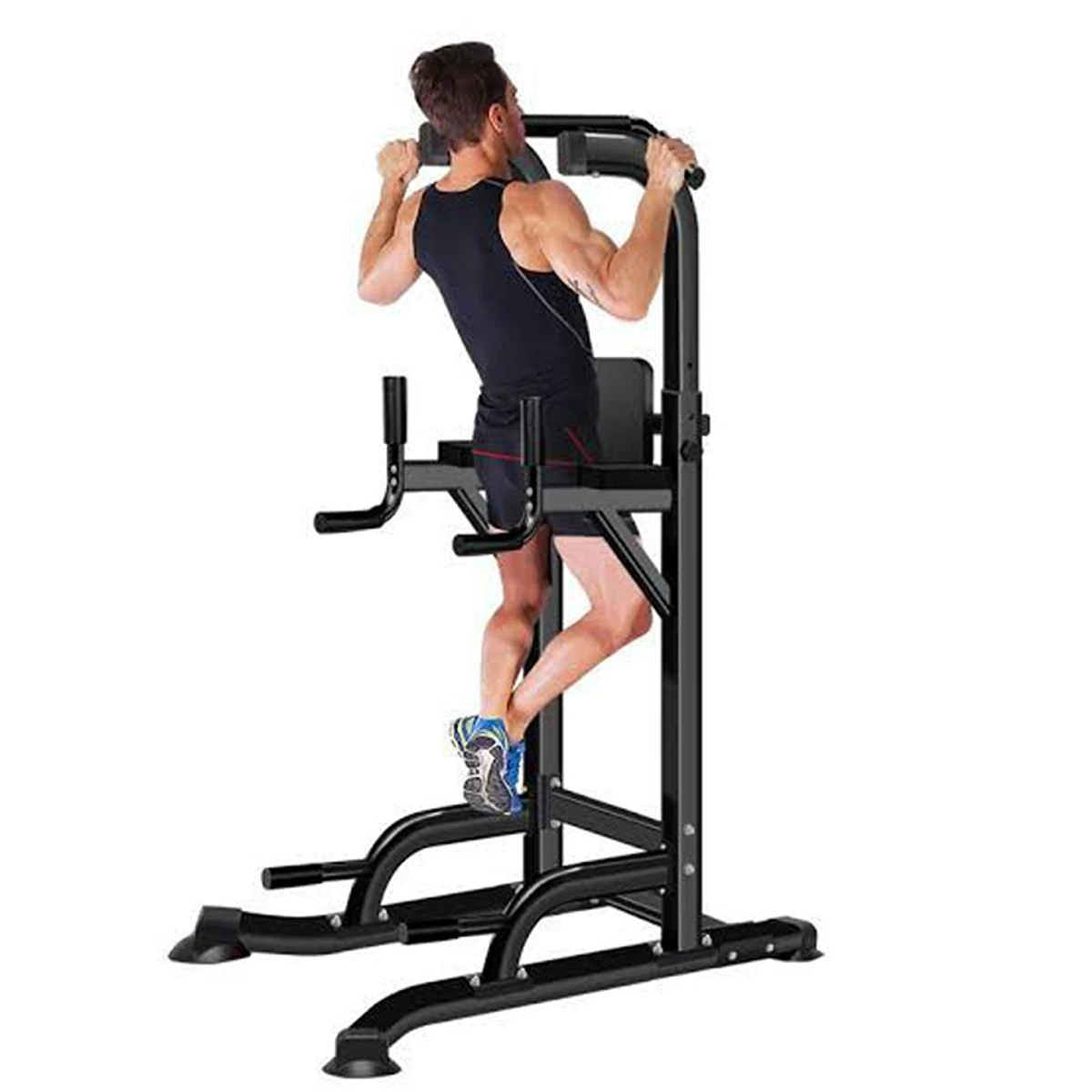 Chin Up and dip Station Power Tower Home use Exercise - Ab Tower