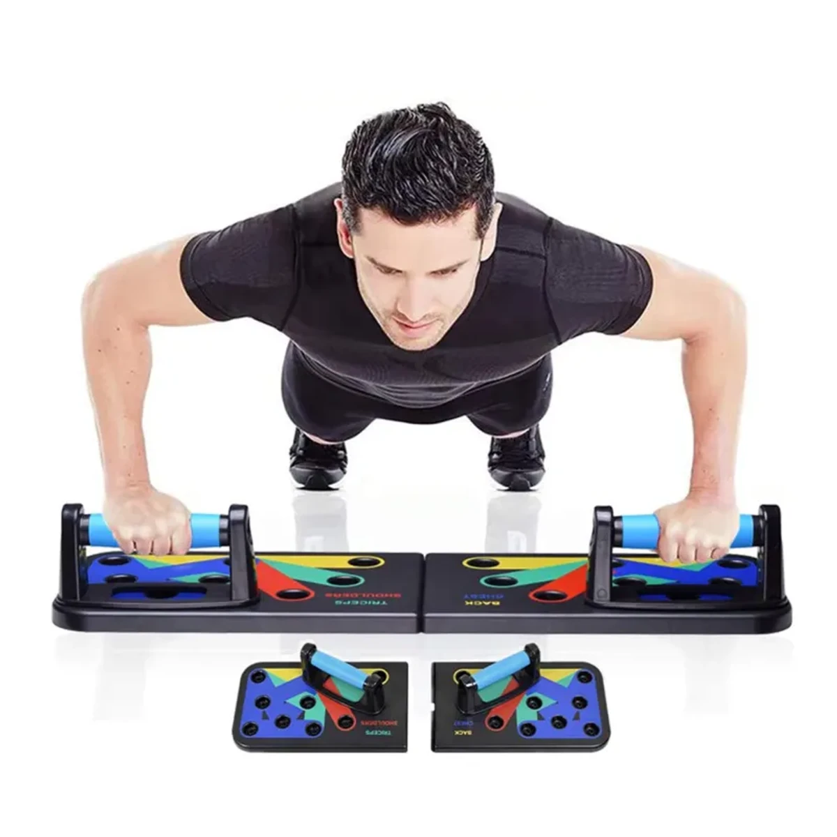 Foldable Push Up Board, 9 In 1 Multifunction Push-Up Rack