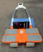 Automatic Rebound Ab Roller Wheel with Elbow Support, Timer, and four-Wheel Design